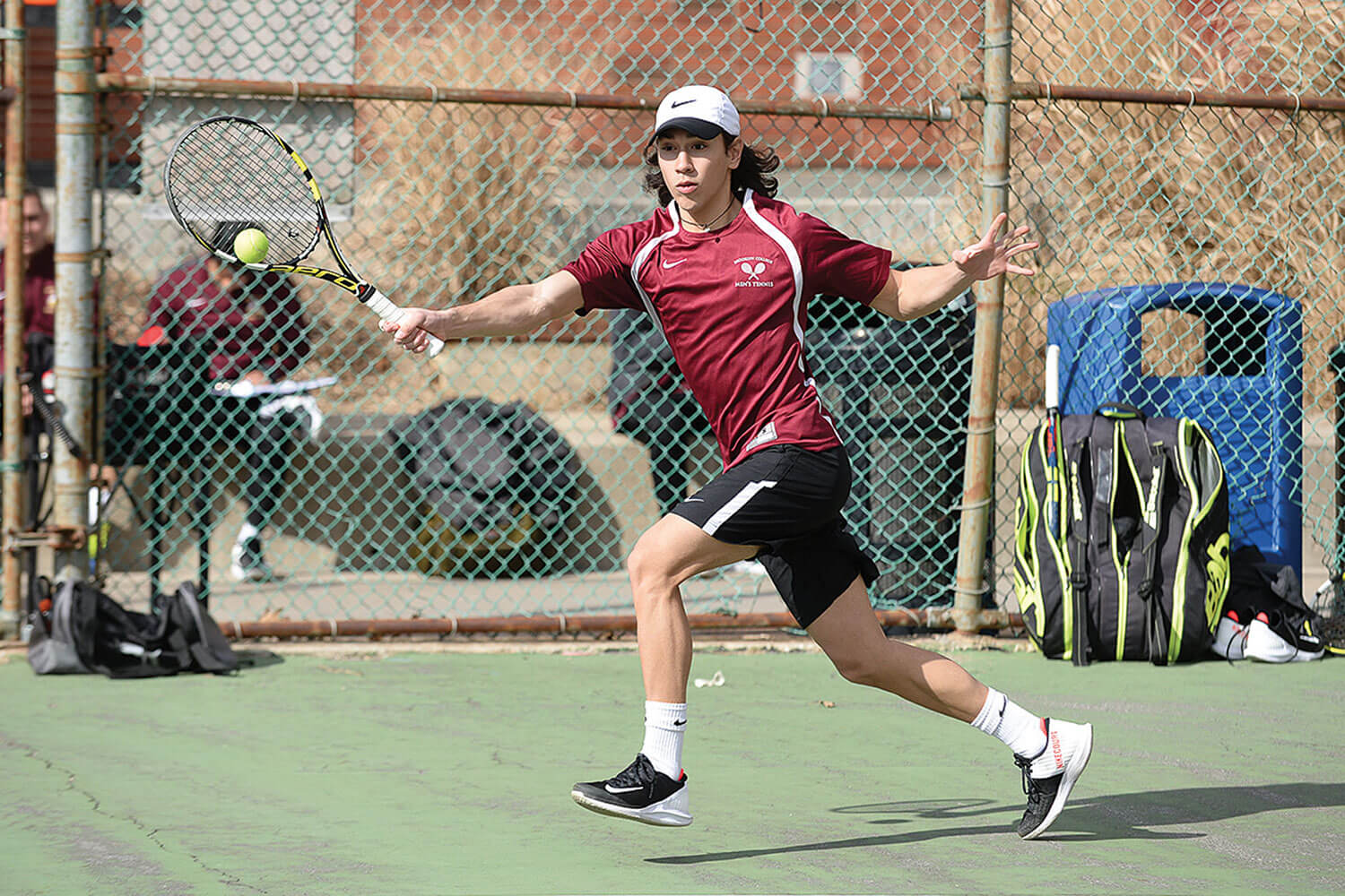 Sophomore Justin Vasquez helped men’s tennis squad to a 4–2 conference record.