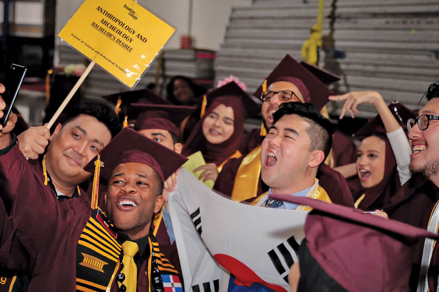 2019 Commencement Ceremony, May 30, 2019. Students celebrate their new status as graduates.