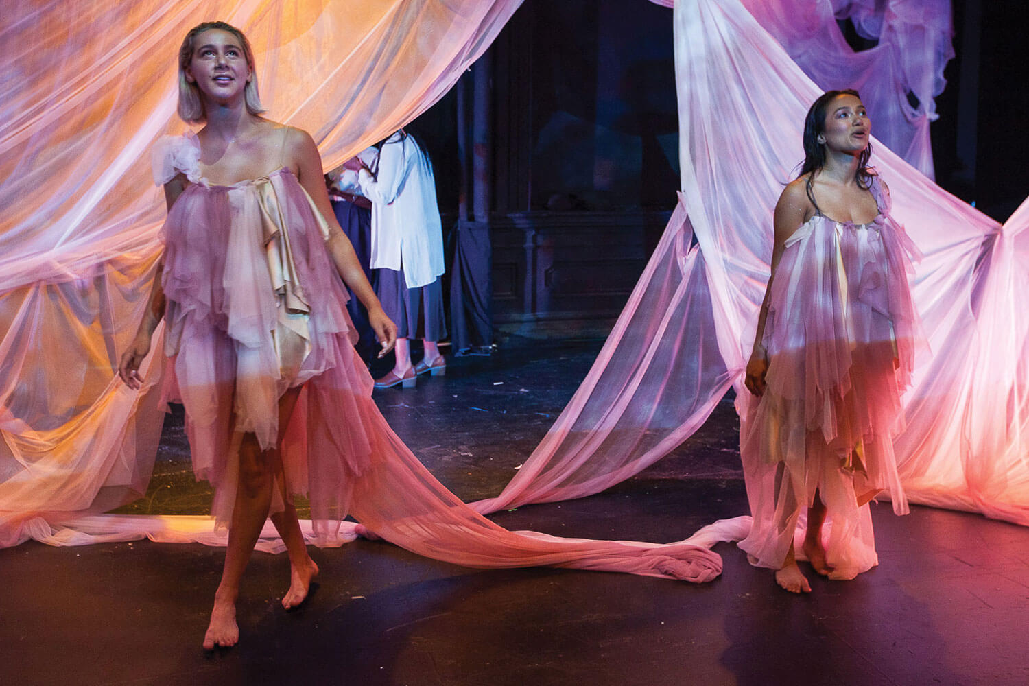 Brooklyn College theater students perform at the 14th Annual Weasel Festival at The Public Theater, a showcase of new work by recent graduates.