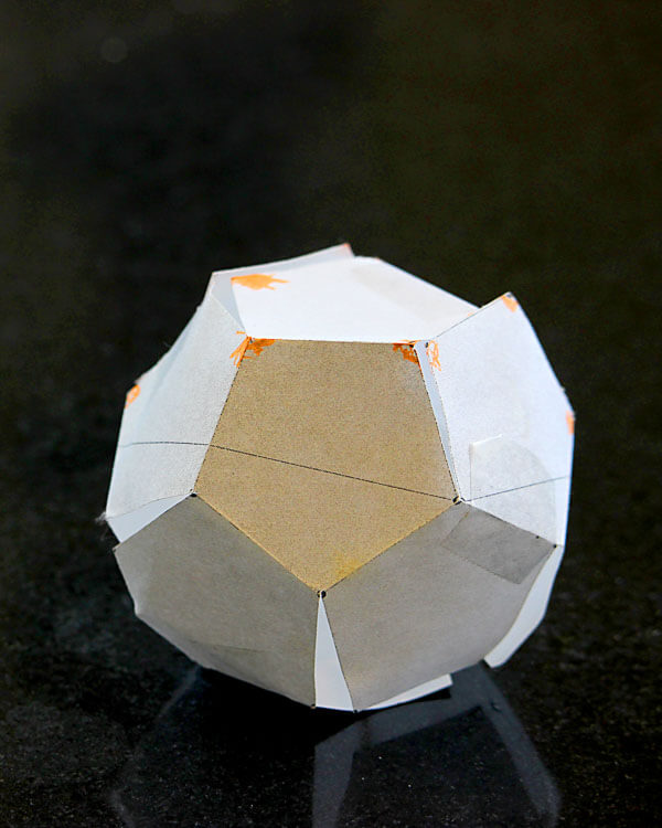 A dodecahedron, one of five Platonic solids and the one which created a stir in the world of mathematics.