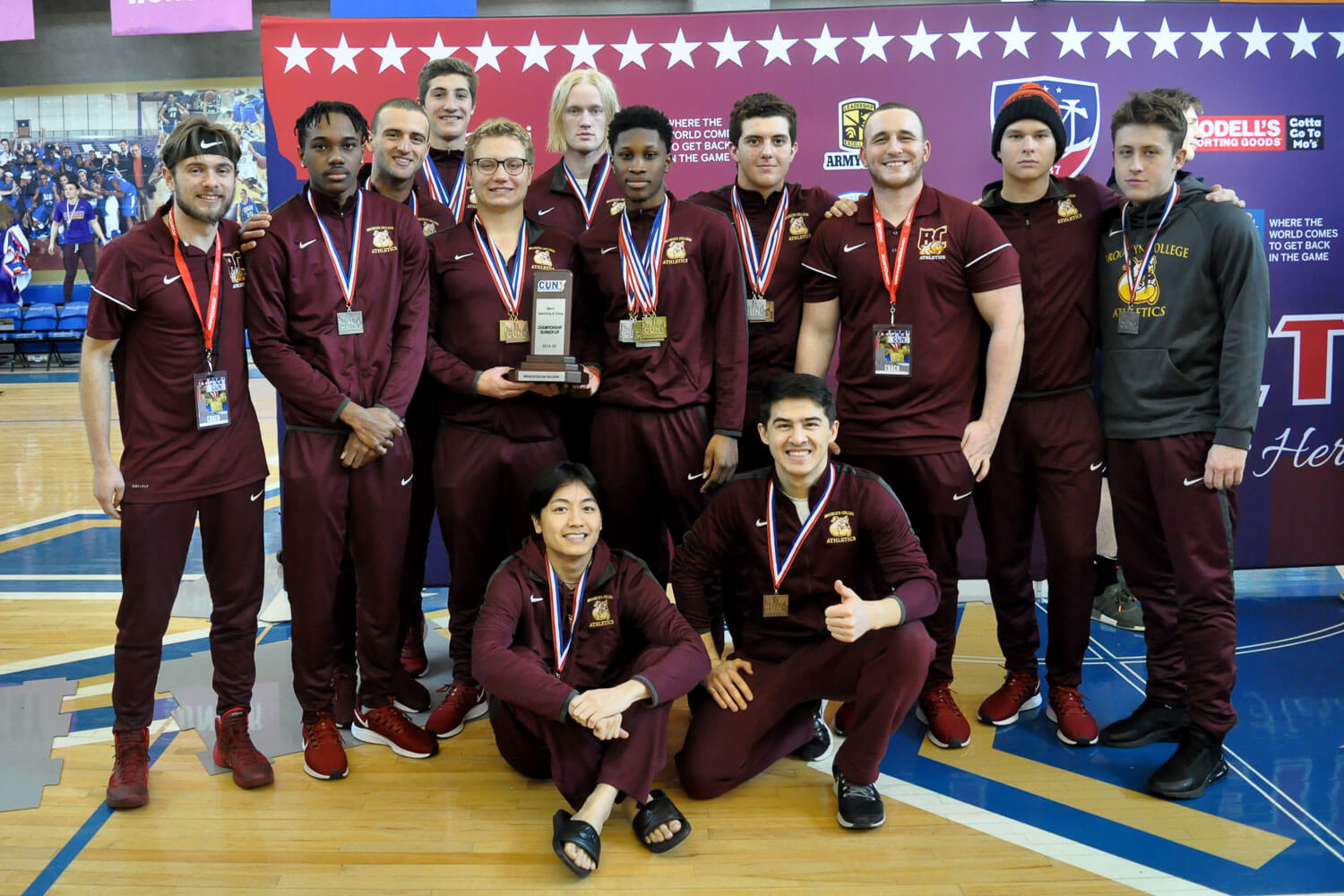The Brooklyn College Men's Swimming and Diving takes 2nd Place at 2020 CUNYAC Championships.