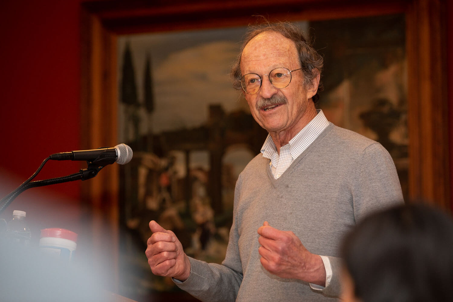 Dr. Harold Varmus, 1989 Nobel prize winner in Medicine, speaks at the first Annual Distinguished B.A.-M.D. Lecture hosted by the Coordinated BA/MD program at Brooklyn College held in March.