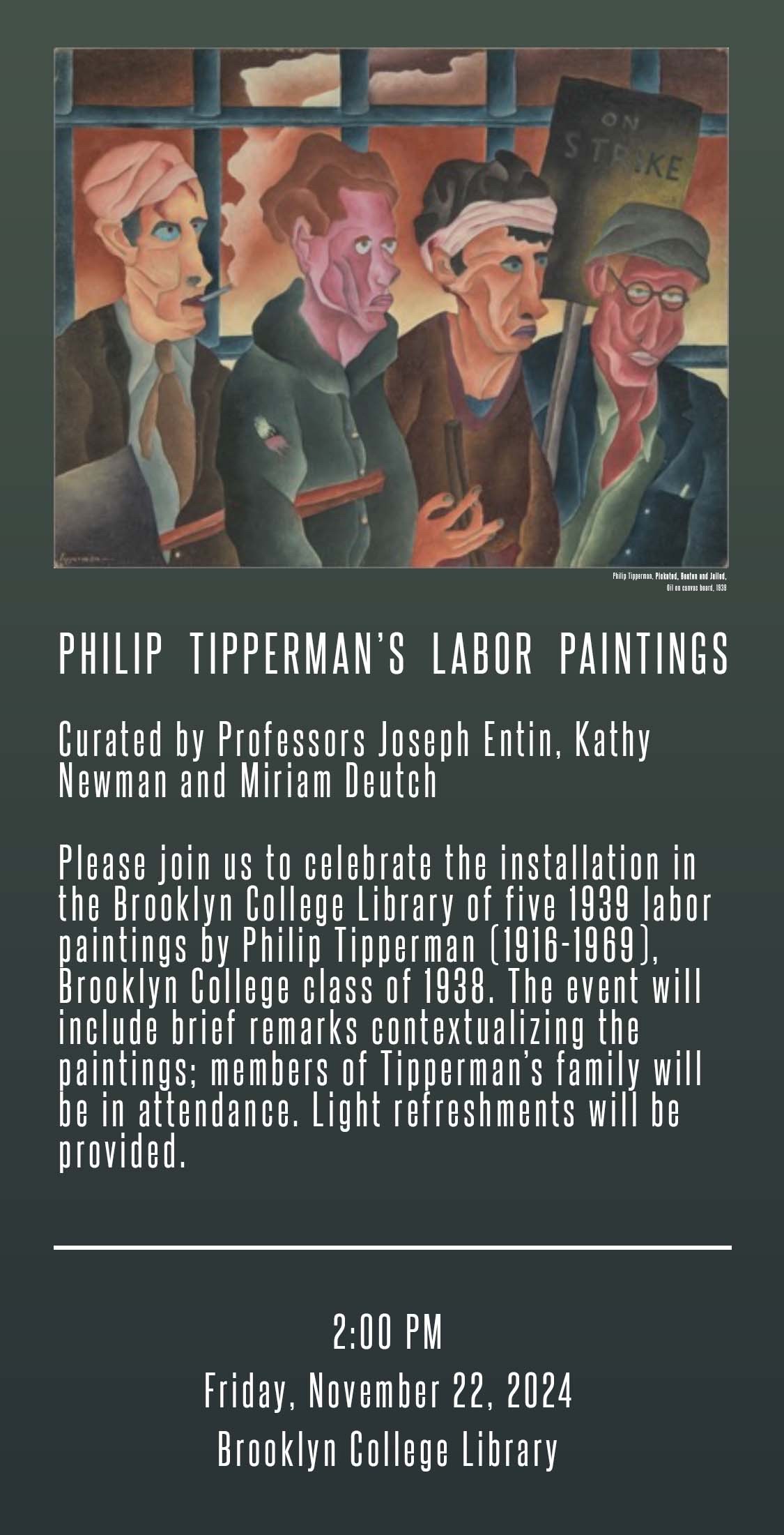 Phillip Tipperman Labor Paintings Poster