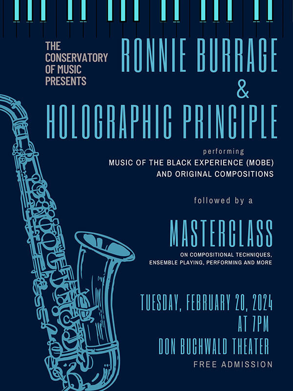 Poster for Concert and Masterclass: Holographic Principle
